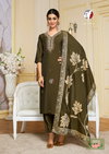 Vastra Vol 4 By Af Roman Silk Designer Kurti With Bottom Dupatta Wholesale Shop In Surat
